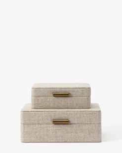 Natural Fabric Boxes