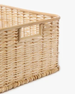 Bloomingville Palm & Rattan Basket -Bloomingville Shop Palm RattanBasket MDCR2843 NAT D1 T