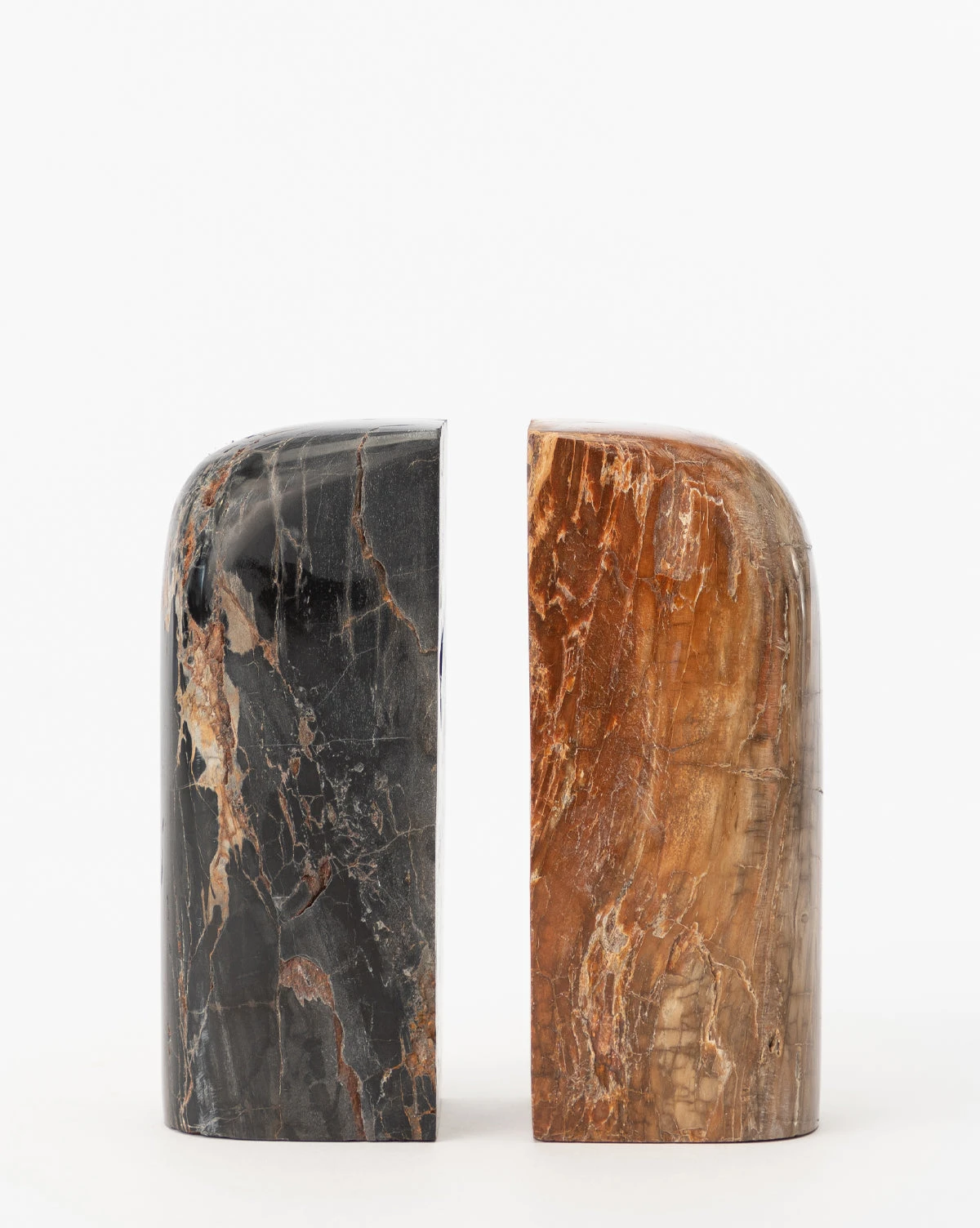 Petrified Wood Bookends (Set Of 2) 3 Petrified Wood Bookends (Set Of 2) - Image 3