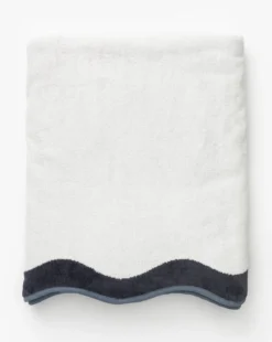 Riviera White Beach Towel