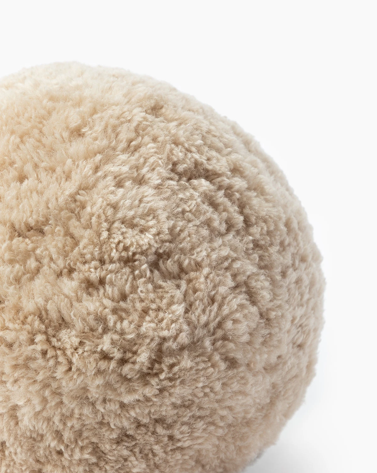 Sherpa Tan Ball Pillow 5 Sherpa Tan Ball Pillow - Image 5