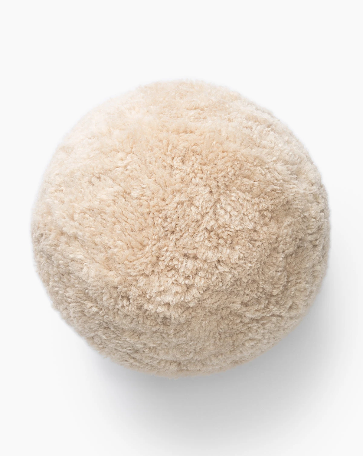 Sherpa Tan Ball Pillow 1 Sherpa Tan Ball Pillow