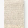 Stonewashed Waffle Cotton Throw