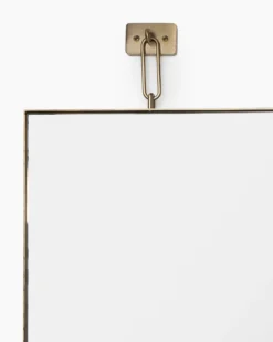 Trenton Wall Mirror -Bloomingville Shop TrentonWallMirror MMIR0174 BRS 48x32 D1