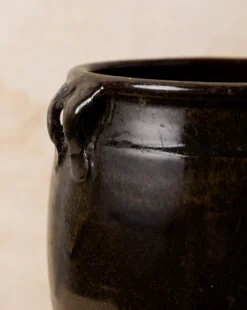 Vintage Black Dual Handled Jar -Bloomingville Shop VintageBlackDualHandledJar MDCR2000 BLK OS D1 T