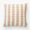 Vintage Tan Check Pillow Cover No. 1