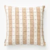 Vintage Tan Check Pillow Cover No. 2