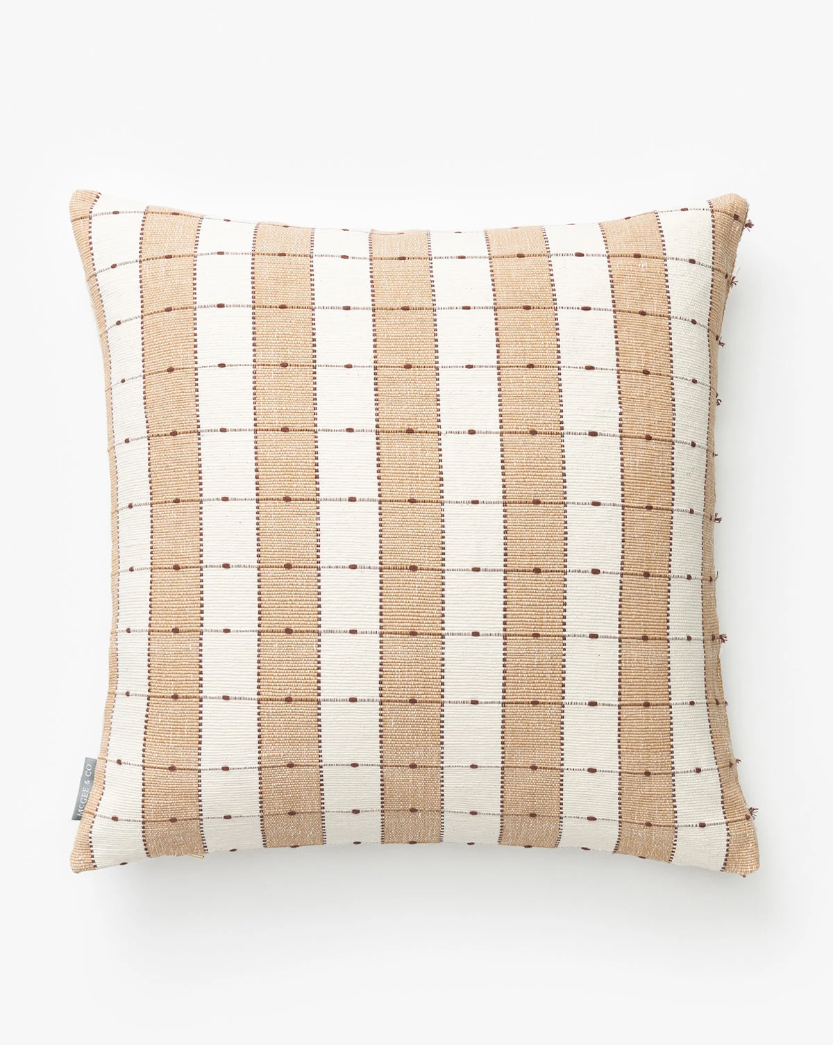 Vintage Tan Check Pillow Cover No. 2 1 Vintage Tan Check Pillow Cover No. 2