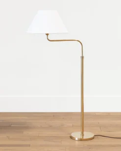 Wainwright Swoop Floor Lamp -Bloomingville Shop WainwrightSwoopFloorLamp MLHT1143 BRS OS MAIN