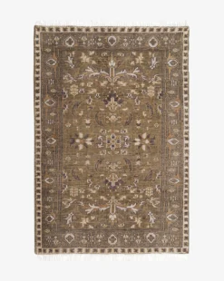Wayland Hand-Knotted Wool Rug 14 Wayland Hand-Knotted Wool Rug -Bloomingville Shop WaylandHand KnottedRug MRUG0910 GRN 4x6 T