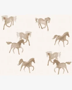 Watercolor Horses Wallpaper 7 Watercolor Horses Wallpaper -Bloomingville Shop horses repeat cream 2